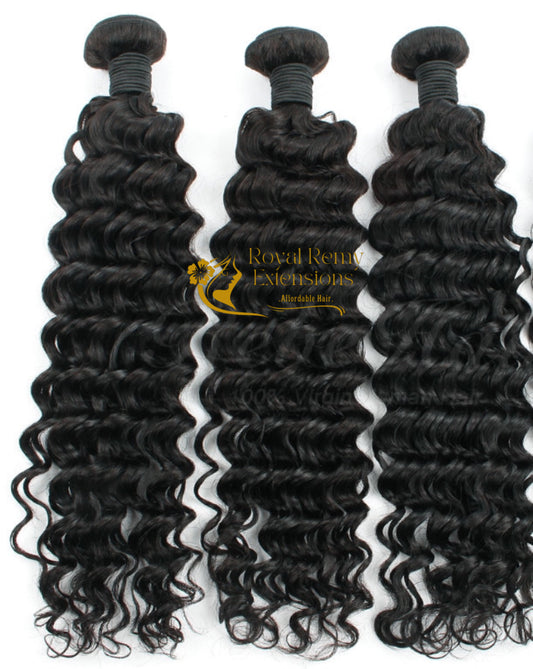 3 Bundle Deal 100% Virgin Human Hair Deep wave